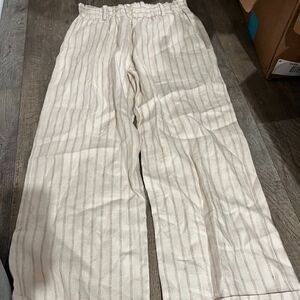 Matin wide leg linen striped pants 6